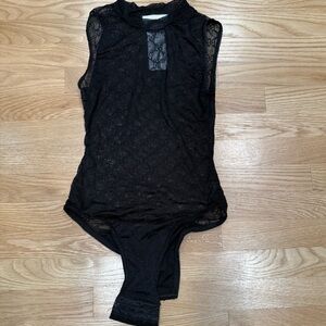 GG Black Lace Blouse